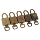 LOUIS VUITTON Padlock 5 Set Padlock metal Gold LV Auth 173287-1
