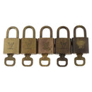 LOUIS VUITTON Padlock 5 Set Padlock metal Gold LV Auth 173287-2