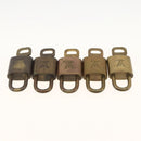 LOUIS VUITTON Padlock 5 Set Padlock metal Gold LV Auth 173287-4