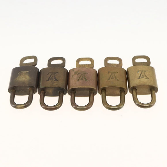 LOUIS VUITTON Padlock 5 Set Padlock metal Gold LV Auth 173287