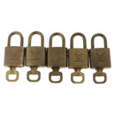 LOUIS VUITTON Padlock 5 Set Padlock metal Gold LV Auth 173288-2