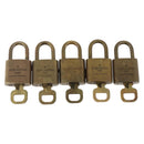 LOUIS VUITTON Padlock 5 Set Padlock metal Gold LV Auth 173288-3