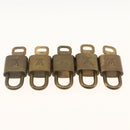 LOUIS VUITTON Padlock 5 Set Padlock metal Gold LV Auth 173288-4