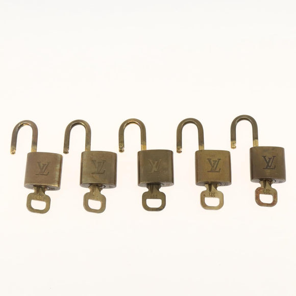 LOUIS VUITTON Padlock 5 Set Padlock metal Gold LV Auth 173288