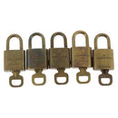 LOUIS VUITTON Padlock 5 Set Padlock metal Gold LV Auth 173289-3