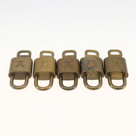 LOUIS VUITTON Padlock 5 Set Padlock metal Gold LV Auth 173289