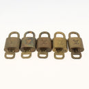 LOUIS VUITTON Padlock 5 Set Padlock metal Gold LV Auth 173289-5