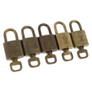 LOUIS VUITTON Padlock 5 Set Padlock metal Gold LV Auth 173291-1