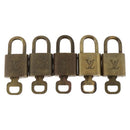 LOUIS VUITTON Padlock 5 Set Padlock metal Gold LV Auth 173291-2