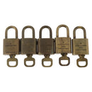 LOUIS VUITTON Padlock 5 Set Padlock metal Gold LV Auth 173291-3
