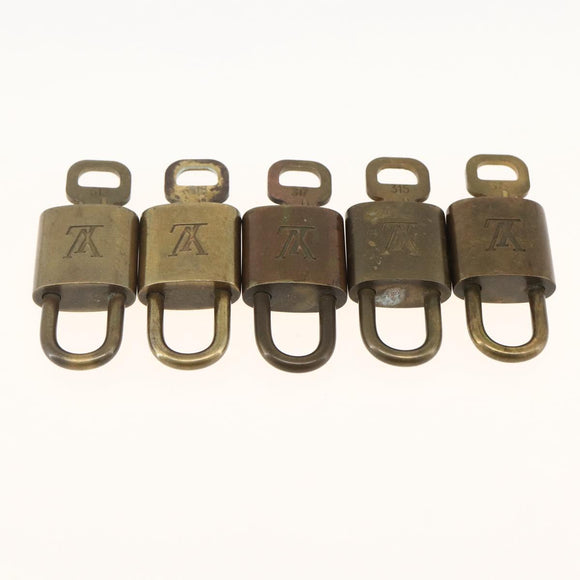 LOUIS VUITTON Padlock 5 Set Padlock metal Gold LV Auth 173291