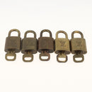 LOUIS VUITTON Padlock 5 Set Padlock metal Gold LV Auth 173291-5