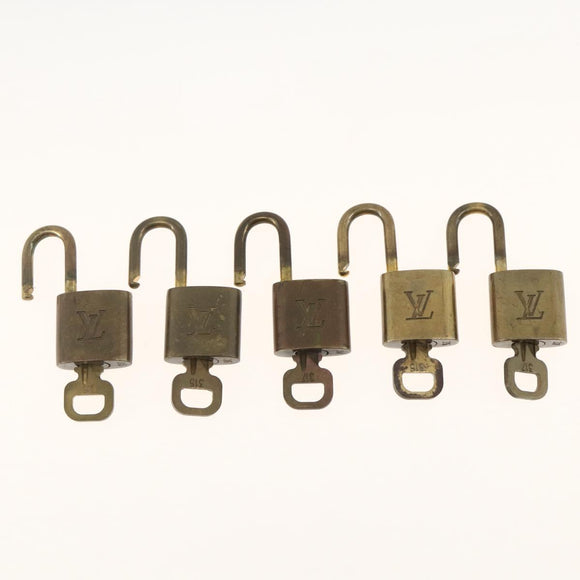 LOUIS VUITTON Padlock 5 Set Padlock metal Gold LV Auth 173291