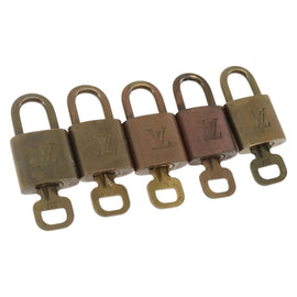 LOUIS VUITTON Padlock 5 Set Padlock metal Gold LV Auth 173292