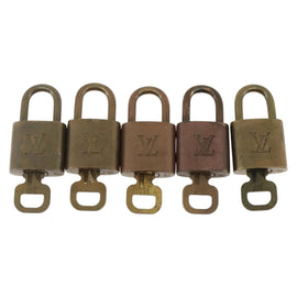 LOUIS VUITTON Padlock 5 Set Padlock metal Gold LV Auth 173292 - 0