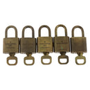 LOUIS VUITTON Padlock 5 Set Padlock metal Gold LV Auth 173293-3