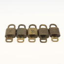 LOUIS VUITTON Padlock 5 Set Padlock metal Gold LV Auth 173293-5