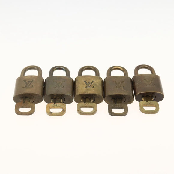 LOUIS VUITTON Padlock 5 Set Padlock metal Gold LV Auth 173293