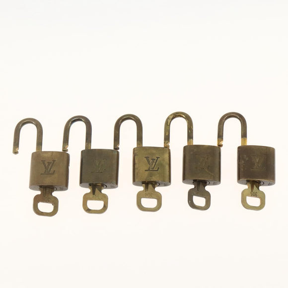 LOUIS VUITTON Padlock 5 Set Padlock metal Gold LV Auth 173293