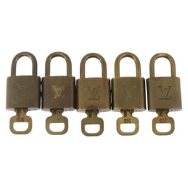 LOUIS VUITTON Padlock 5 Set Padlock metal Gold LV Auth 173294 - 0