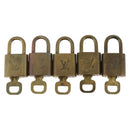 LOUIS VUITTON Padlock 5 Set Padlock metal Gold LV Auth 173295-2