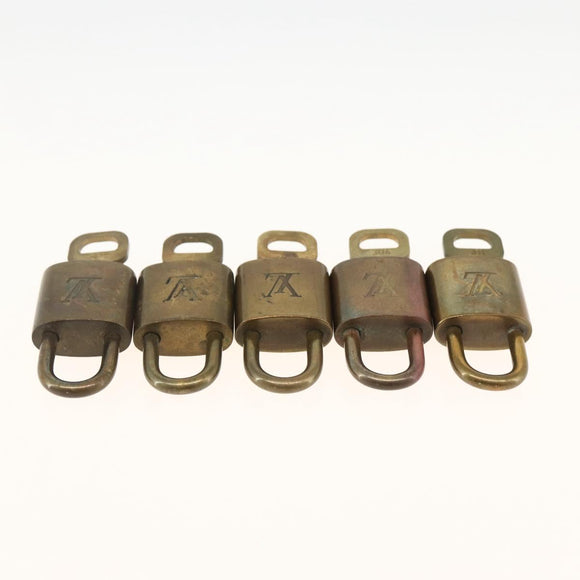 LOUIS VUITTON Padlock 5 Set Padlock metal Gold LV Auth 173295