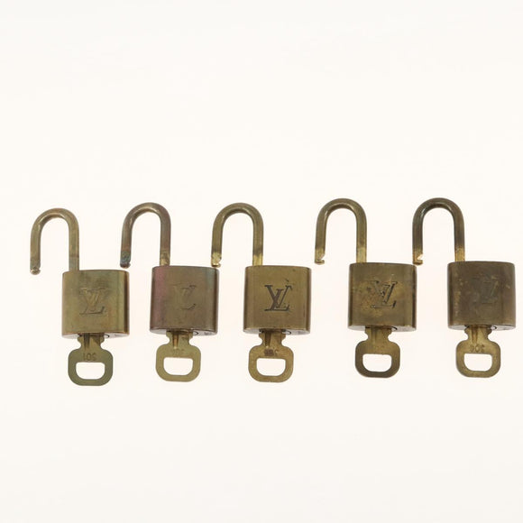 LOUIS VUITTON Padlock 5 Set Padlock metal Gold LV Auth 173295
