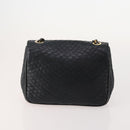 BALLY Shoulder Bag leather Patent 2 Set Black Green Auth 173296-4