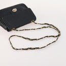 BALLY Shoulder Bag leather Patent 2 Set Black Green Auth 173296-6
