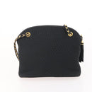 TIFFANY&Co. BALLY Shoulder Bag Nylon Leather 2 Set Black Gold Tone Auth 173297-14