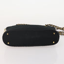 TIFFANY&Co. BALLY Shoulder Bag Nylon Leather 2 Set Black Gold Tone Auth 173297-18