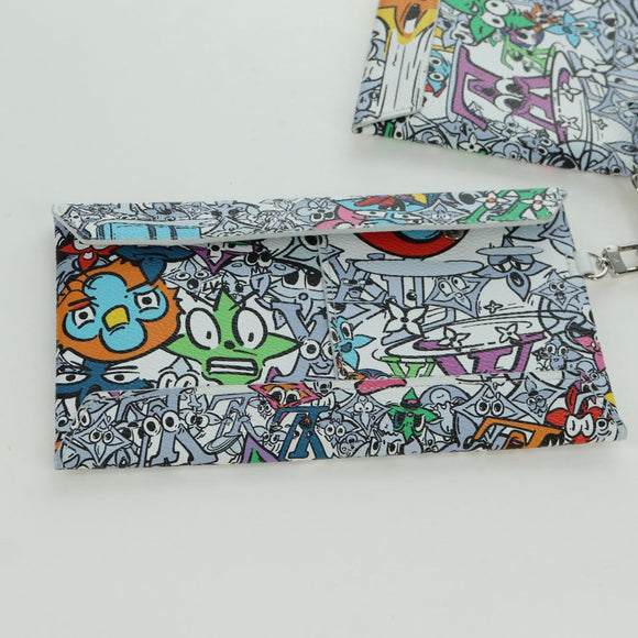 LOUIS VUITTON Monogram Comics Trio Envelope Pouch M82014 LV Auth 173300SM