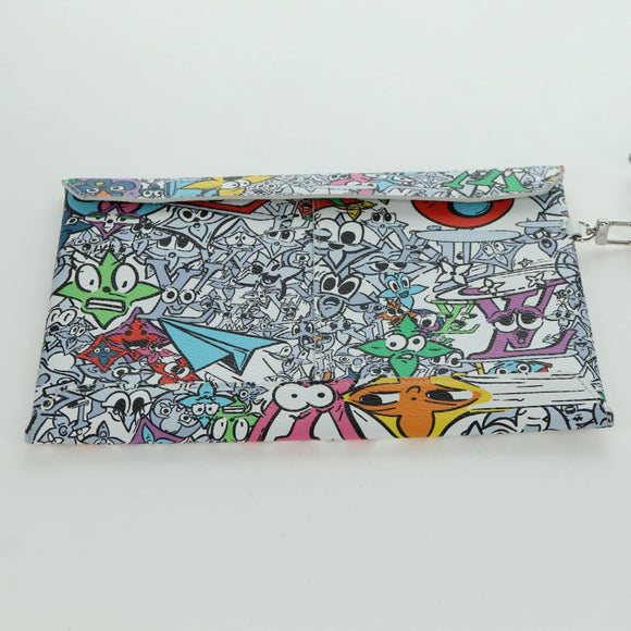 LOUIS VUITTON Monogram Comics Trio Envelope Pouch M82014 LV Auth 173300SM