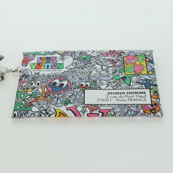 LOUIS VUITTON Monogram Comics Trio Envelope Pouch M82014 LV Auth 173300SM