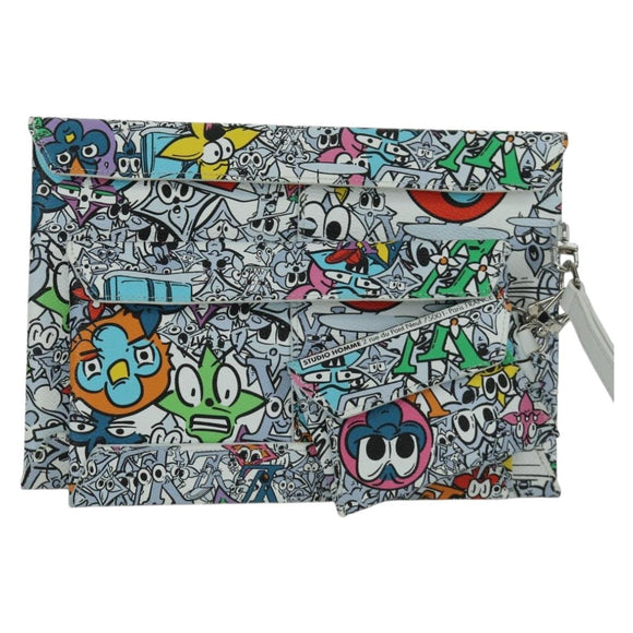 LOUIS VUITTON Monogram Comics Trio Envelope Pouch M82014 LV Auth 173300SM