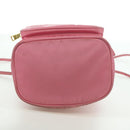 PRADA Handtasche Nylon 2-Wege Pink Gold Auth 173303A-5