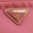 PRADA Handtasche Nylon 2-Wege Pink Gold Auth 173303A-19