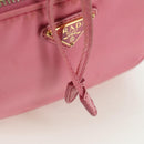 PRADA Handtasche Nylon 2-Wege Pink Gold Auth 173303A-22