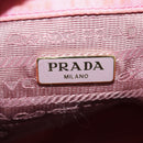 PRADA Handtasche Nylon 2-Wege Pink Gold Auth 173303A-24
