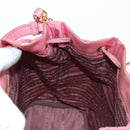 PRADA Handtasche Nylon 2-Wege Pink Gold Auth 173303A-25