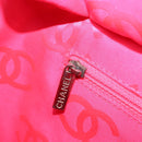 CHANEL Cambon Line Matelasse Tote Bag Lamb Skin Black Silver CC Auth 173305SAM-20