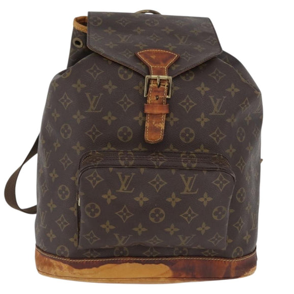 LOUIS VUITTON Monogram Montsouris GM Backpack M51135 LV Auth 173306