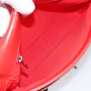CHANEL Matelasse 25 Chain Shoulder Bag Calf Skin Red CC Auth 173308V-10