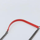CHANEL Matelasse 25 Chain Shoulder Bag Calf Skin Red CC Auth 173308V-14