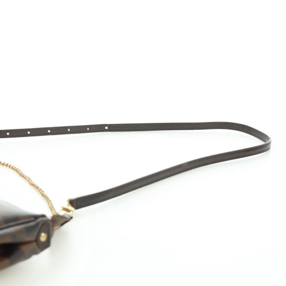 LOUIS VUITTON Damier Ebene Eva Schoudertas N55213 LV Auth 173311A