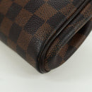 LOUIS VUITTON Damier Ebene Eva Schoudertas N55213 LV Auth 173311A-22