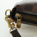 LOUIS VUITTON Damier Ebene Eva Schoudertas N55213 LV Auth 173311A-26