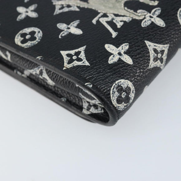 LOUIS VUITTON Catgram Portefeuille Twist Chain Bag Black M63888 LV Auth 173312SM