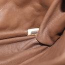 CHANEL V Stitched Chain Shoulder Bag Suede Brown Gold CC Auth 173313V-12