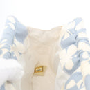 CHANEL Chain Shoulder Bag Canvas Light Blue gold CC Auth 173315SAV-21